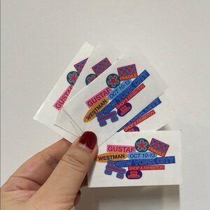 Gustaf Westman New York Pop Up Event Sticker Limited Edition from NYC New Fun